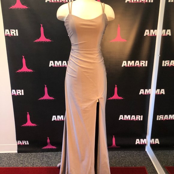 Clarisse Prom Dress #810180 Cappuccino Size 4 NWT